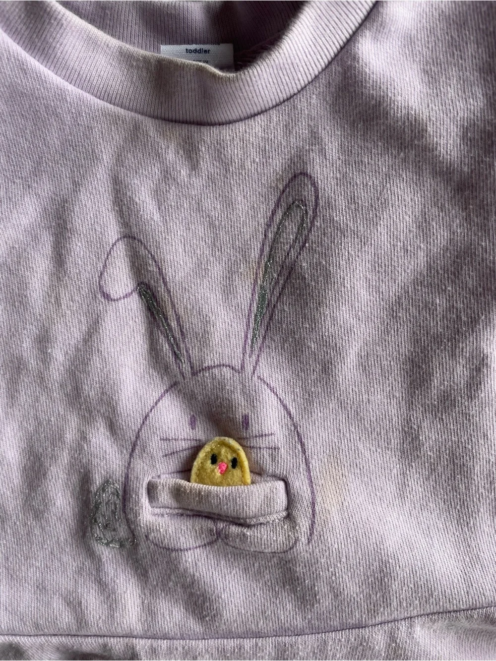 [baby gap] TWO Peplum Toddler Tops: Easter Bunny + Floral Girl